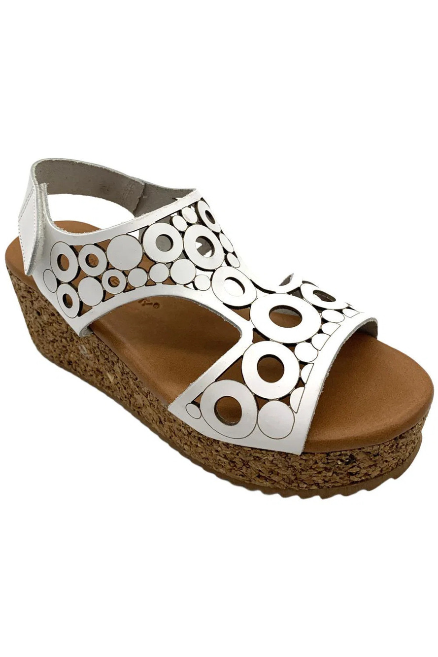 Unity in Diversity Women's Fanny Wedge Sandal Blanco - Medium